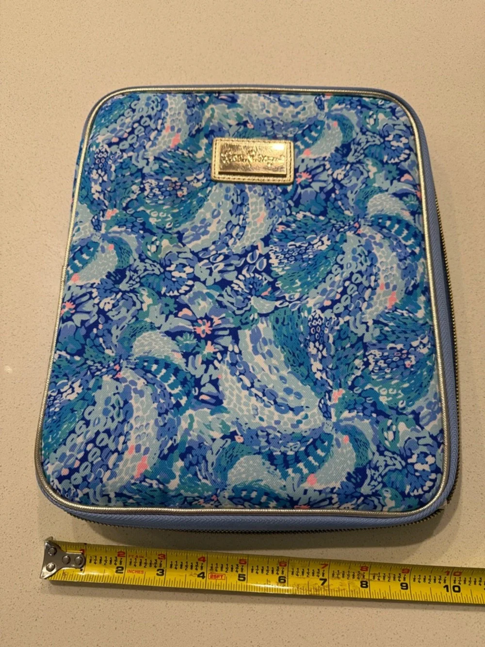 Lilly Pulitzer Blue Patterned Notebook Pad Folio